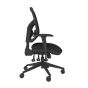 Positiv P-Sit Mesh Back Ergonomic Chair - black, side view, with armrests