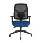 Positiv P-Sit Mesh Back Ergonomic Chair - navy, front view, with armrests