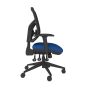 Positiv P-Sit Mesh Back Ergonomic Chair - navy, side view, with armrests