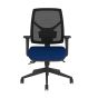Positiv P-Sit Mesh Back Ergonomic Chair - royal blue, front view, with armrests