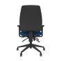 Positiv P-Sit High Back Ergonomic Chair - royal blue, back view, with armrests