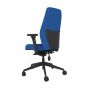 Positiv Plus (high back) Ergonomic Office Chair - royal blue, back angle view, with armrests