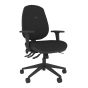 Positiv R600 Ind Task Chair (medium back) - black - front angle view