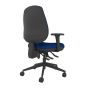 Positiv R600 Ind Task Chair (medium back) - navy - back angle view