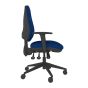 Positiv R600 Ind Task Chair (medium back) - navy - side view