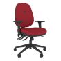 Positiv R600 Ind Task Chair (medium back) - red - front angle view