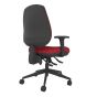 Positiv R600 Ind Task Chair (medium back) - red - back angle view