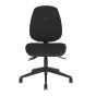 Positiv R600 Ind Task Chair (medium back) - black, front view, without armrests