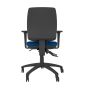 Positiv S600 Ind Task Chair - navy, back view, with armrests
