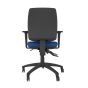 Positiv S600 Ind Task Chair - royal blue, back view, with armrests