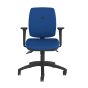 Positiv S600 Ind Task Chair - royal blue, front view, with armrests