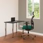 Positiv Homeworker Desk (Screw In Legs) - Black - lifestyle shot