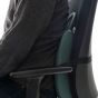Posturite Curve - side view, shown on an ergonomic chair