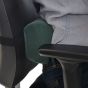 Posturite Winged Roll - side view, shown on an ergonomic chair