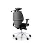 RH Extend 100 Ergonomic Office Chair - black, back angle view, showing coat hanger