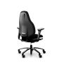 RH Mereo 220 Black Frame Ergonomic Office Chair - black, back angle view, with armrests and black base