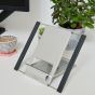 Slim Cool Laptop Stand - lifestyle shot, front angle view