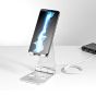 StarTech Universal Phone/Tablet Stand - front view, showing phone