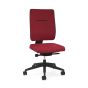 Toleo Upholstered Back Red Office Chair - front view with standard options