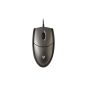 V7 MV3000 USB Wired Mouse - Black - top view