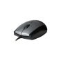 V7 MV3000 USB Wired Mouse - Black - front angle view