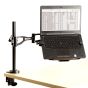 Vista Laptop Arm Accessory, shown with laptop (Vista Single Monitor Arm not included, but can be bought separately)