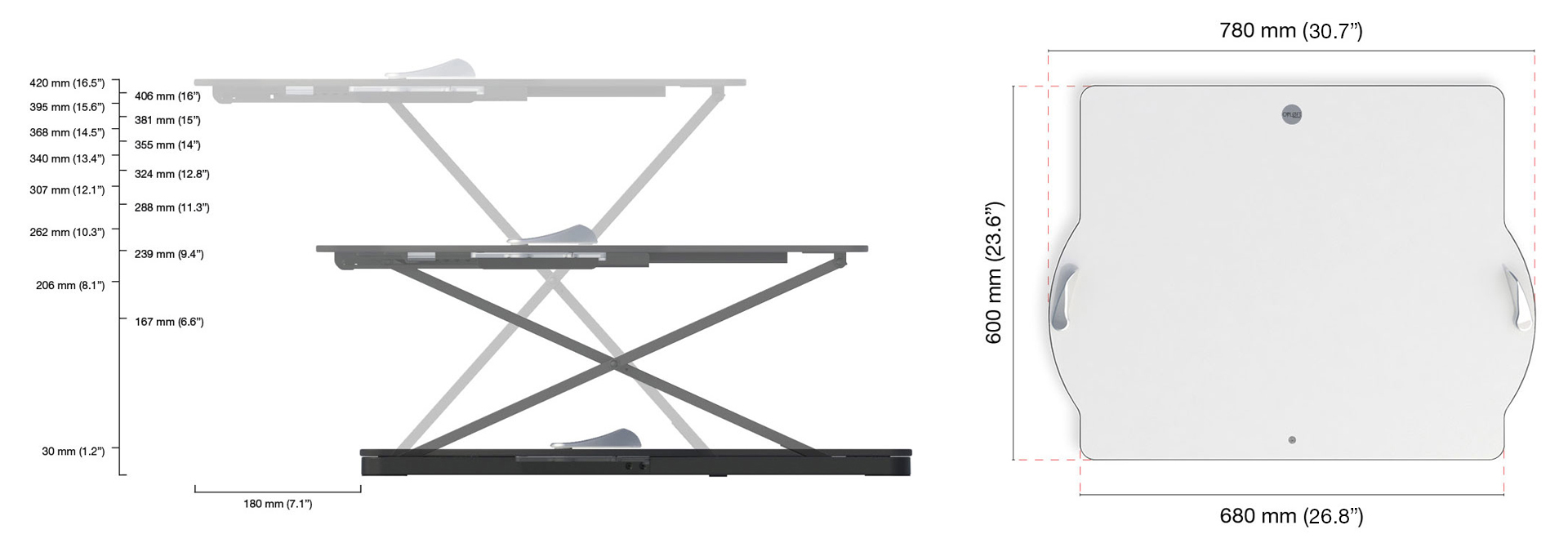 Oploft dimensions 