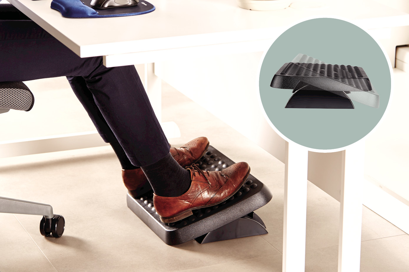 Happy feet, productive teams: providing footrests at work