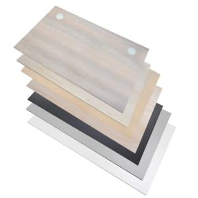 ITSUKI desktops, in Light Maple, White and Black