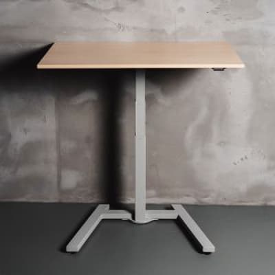 KOJI Light Maple Electric Sit-Stand Desk - front view