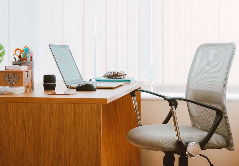 Lifestyle image of a typical office desk