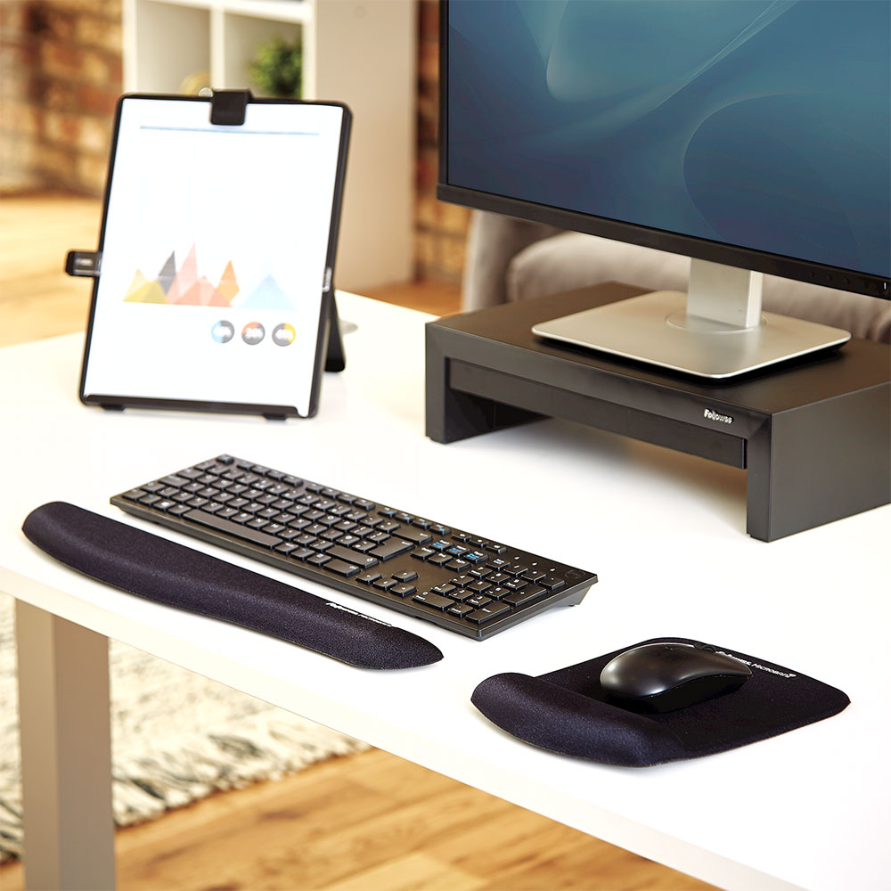 PlushTouch™ Black Keyboard Wrist Support