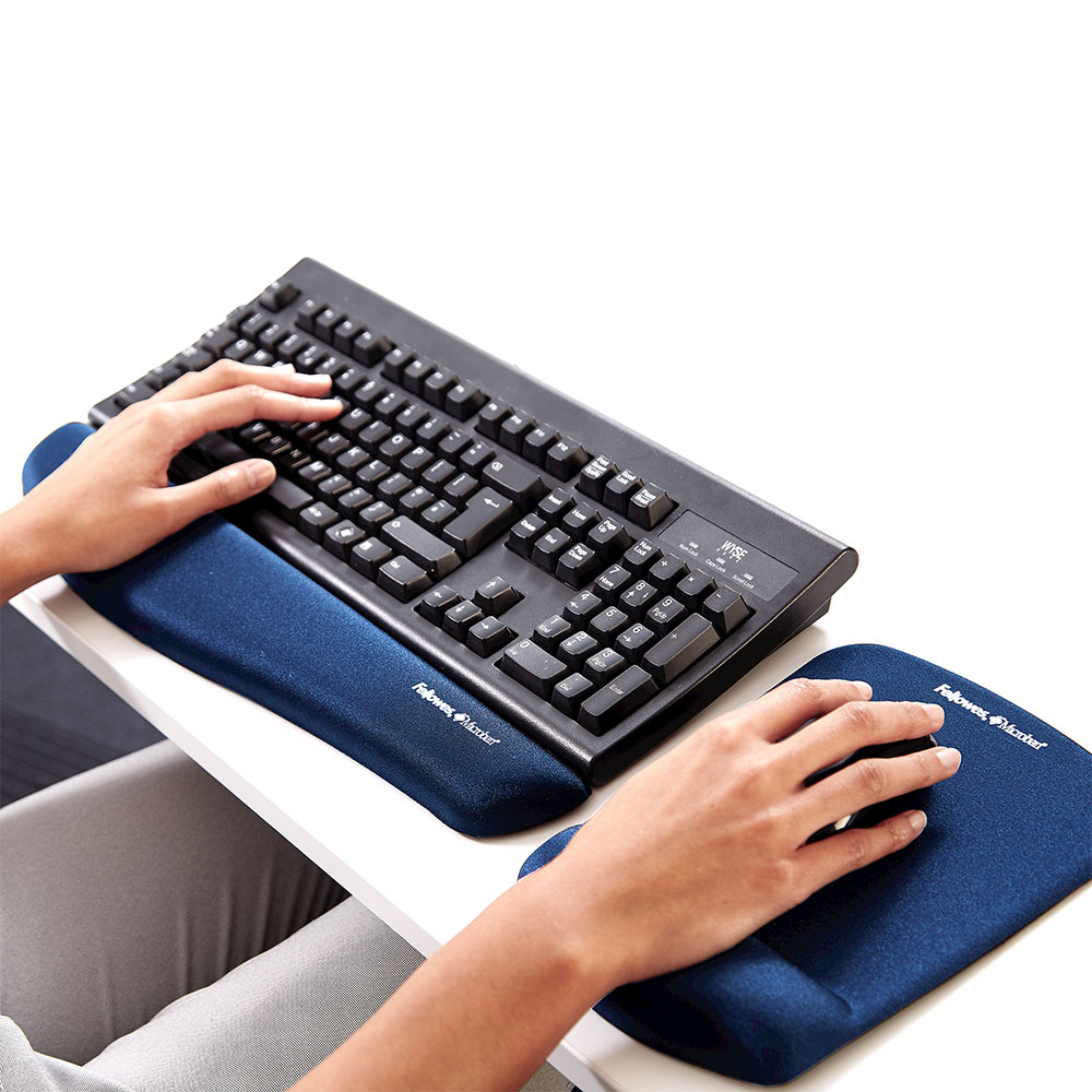 PlushTouch™ Blue Keyboard Wrist Support