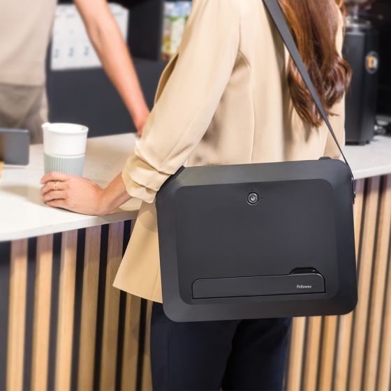 Breyta™ Laptop Carry Case - black, lifestyle shot, shown as a carry case