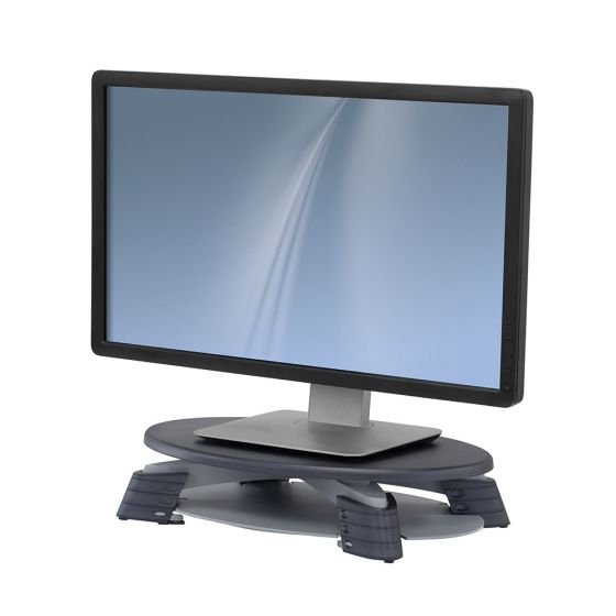 LCD Monitor Riser - side view with monitor