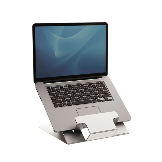 Hylyft™ Laptop Riser - open view with laptop