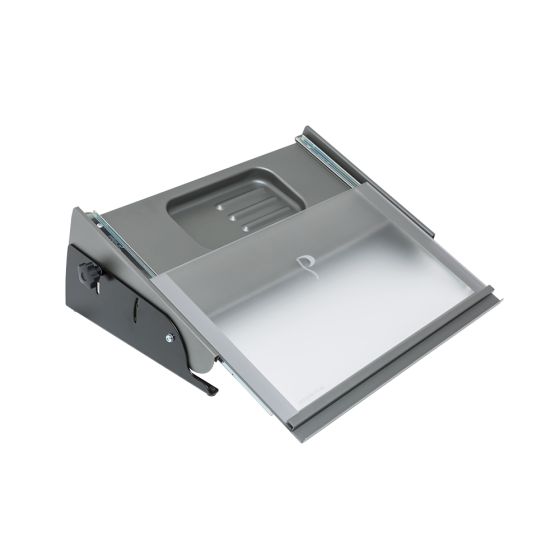 MultiRite Document Holder and Writing Slope (Medium, Silver/Black) - open view