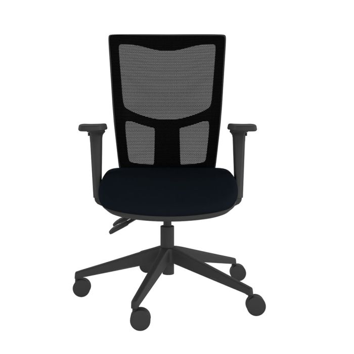 Homeworker Mesh Back Ergonomic Office Chair - front view, with armrests