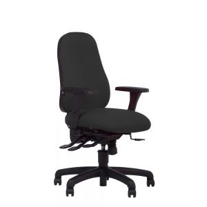 Adapt 532 Medium Seat/High Back (w/ HAA armrests + pu pad/memory foam seat) - Black