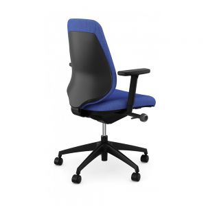 App Chair Plastic Back (w/ multi-adjustable armrests) - Onyx