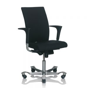 HÅG H04 4600 High Back (w/ adjustable armrests) - Black