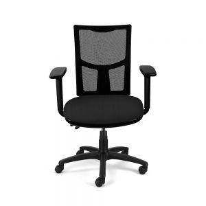 Homeworker Mesh Back Ergonomic Office Chair - front view, with armrests
