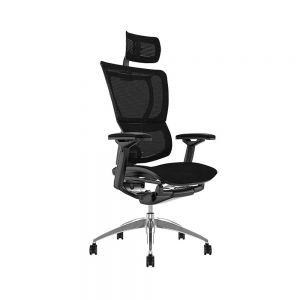 Mirus Mesh Office Chair (w/ headrest) - Black