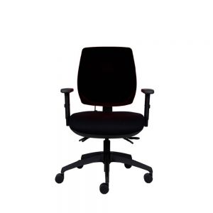 P-Sit Medium Back (w/ height & depth adjustable armrests/seat slide/lumbar support) - Black