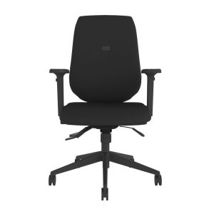 Positiv Me 300 Task Chair (high back) - black, front view, with armrests