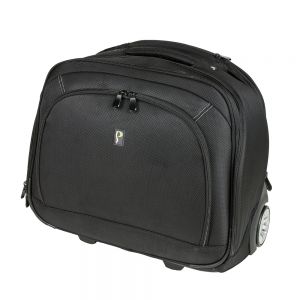 Posturite Executive Laptop Trolley Case - Front Angle closed