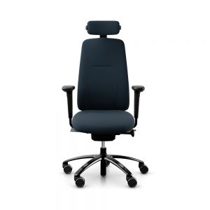 RH New Logic 220 High Back Dark Blue Office Chair - front view