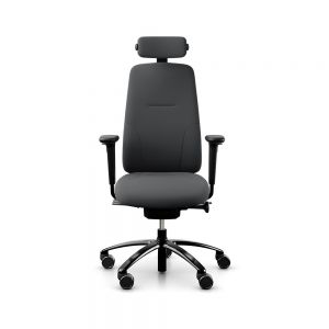 RH New Logic 220 High Back Dark Grey Office Chair - front view