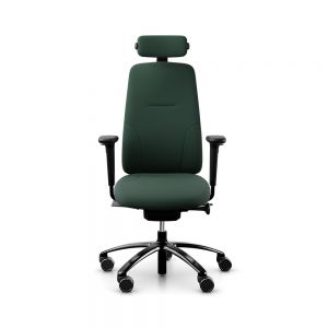 RH New Logic 220 High Back Forest Green Office Chair - front view