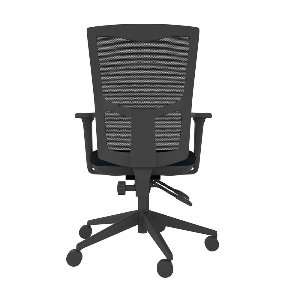 Homeworker Mesh Back Chair with Armrests Hard Floor Castors